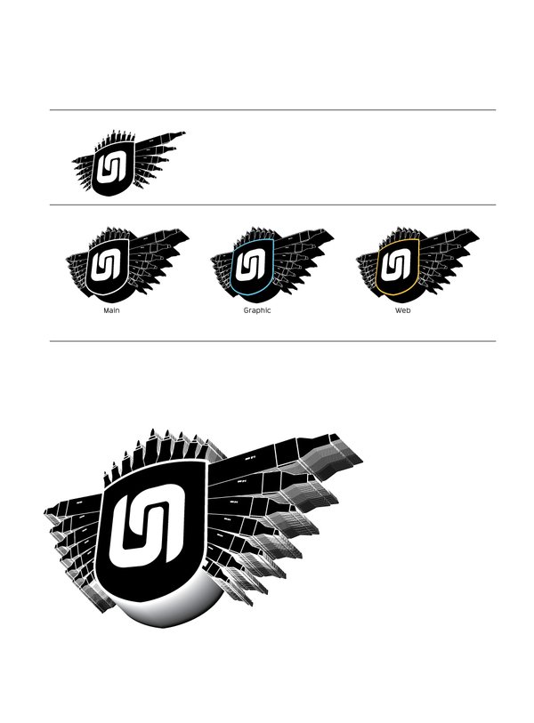 75款国外饰章、徽章、盾形徽章元素logo设计