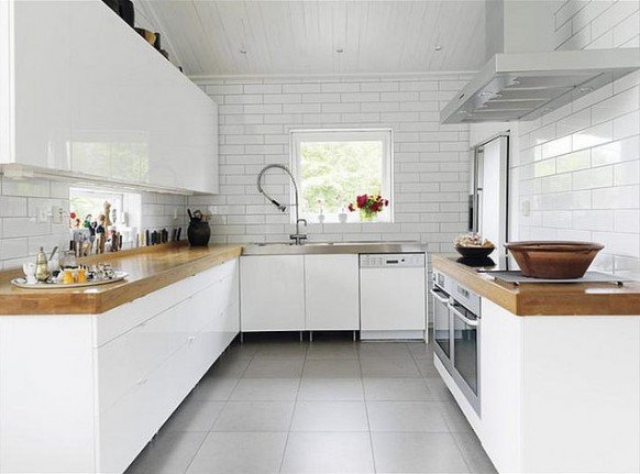 21款白色厨房设计欣赏