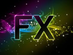 Photoshop文字特效教程:飘逸时尚的文字