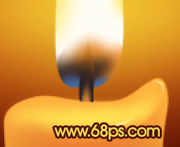 Photoshop绘制蜡烛与火焰