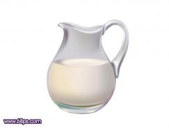 Photoshop制作一个精致的玻璃茶壶