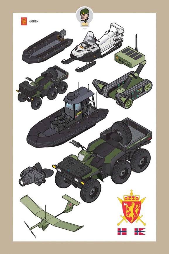 挪威陆军技术插图作品