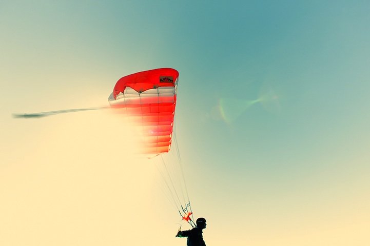 摄影欣赏：挑战极限的跳伞运动