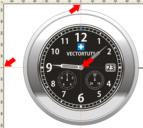CorelDraw创建一个钢制手表