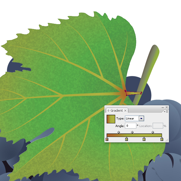illustrator绘制逼真可口的葡萄