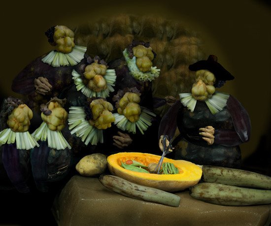 艺术家桔多淇的《蔬菜博物馆》