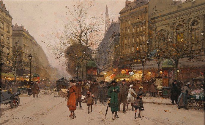 法国画家Eugene Galien Laloue绘画作品欣赏