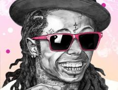 Hip&nbsp;Hop歌手肖像插画欣赏