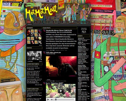 40个摇滚乐队网站设计欣赏