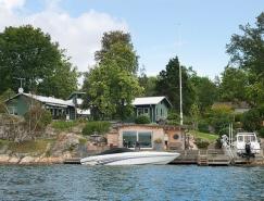 瑞典景色优美的湖滨别墅