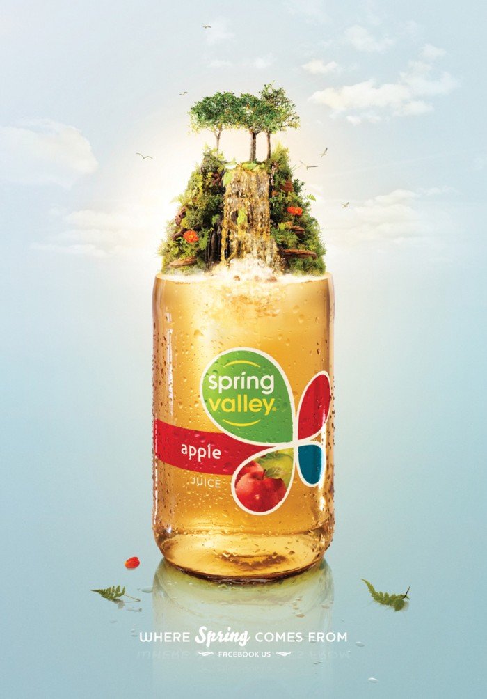 Spring Valley果汁广告