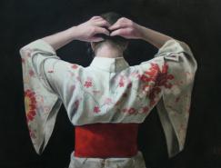 Stephanie&nbsp;Rew绘画作品：日本传统服装&nbsp;和服