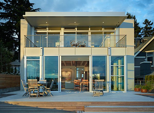 艺术家的湖岸之家：Wingpoint别墅设计