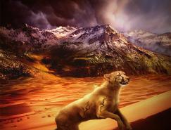 自然和动物：MoonsongWolf插画欣