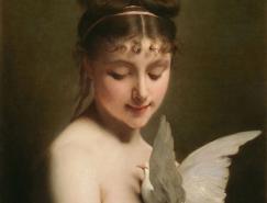 法国画家Charles&nbsp;Joshua&nbsp;Chaplin(1825-1891)油画作品