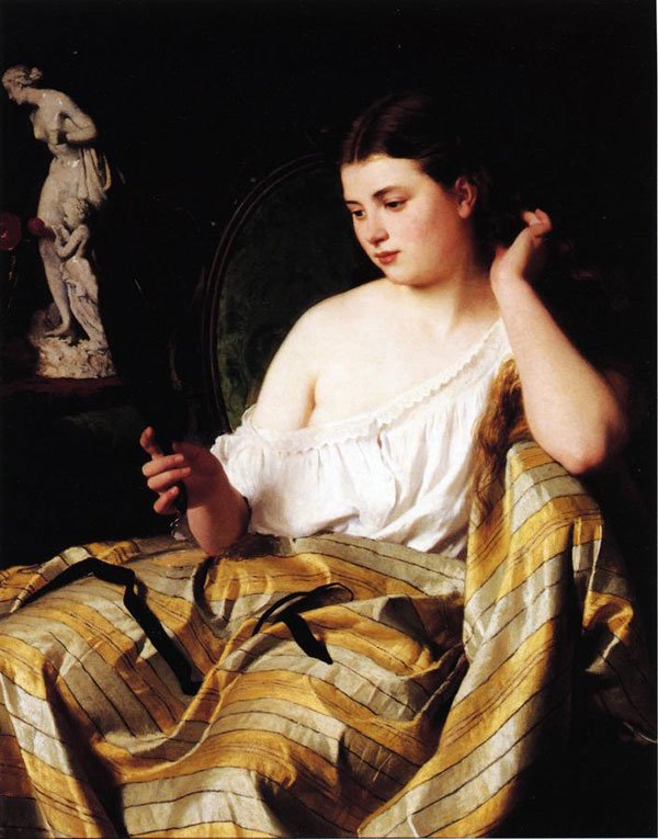 法国画家Charles Joshua Chaplin(1825-1891)油画作品