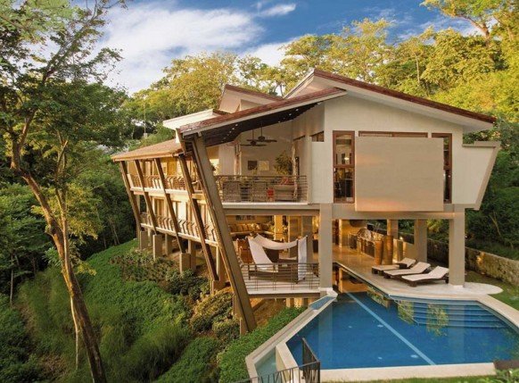 哥斯达黎加丛林中的私人豪华度假别墅
