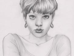 Jenny&nbsp;Motsell铅笔画作品