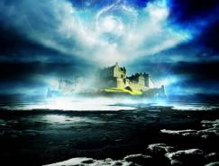 Photoshop打造一座神秘的海上城堡