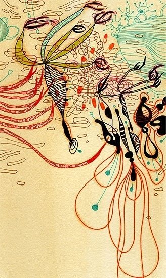 流线般的抽象插画：Yellena James作品欣赏