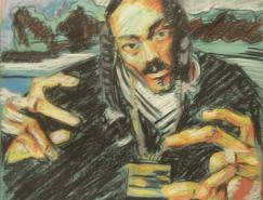 人物插画欣赏：说唱巨星Snoop&nbsp;Dogg