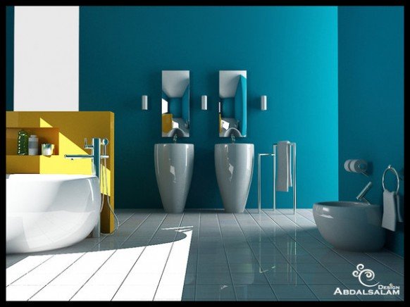 精美浴室设计效果图欣赏