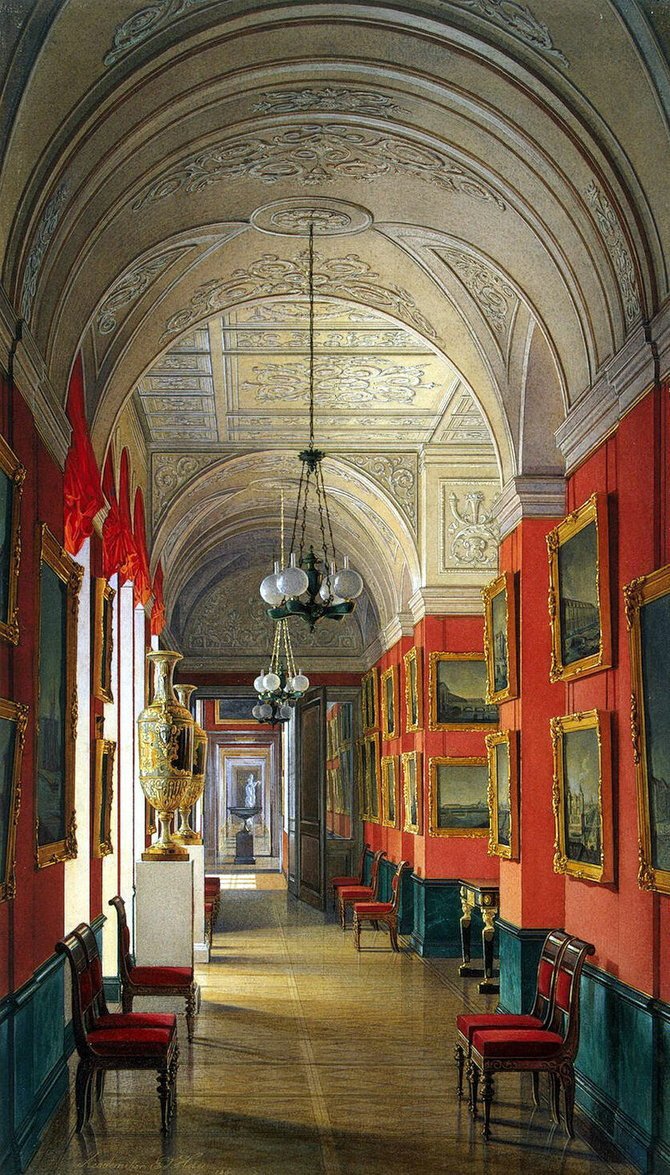 俄罗斯水彩画家Edward Petrovich Hau:宫殿绘画艺术(上)