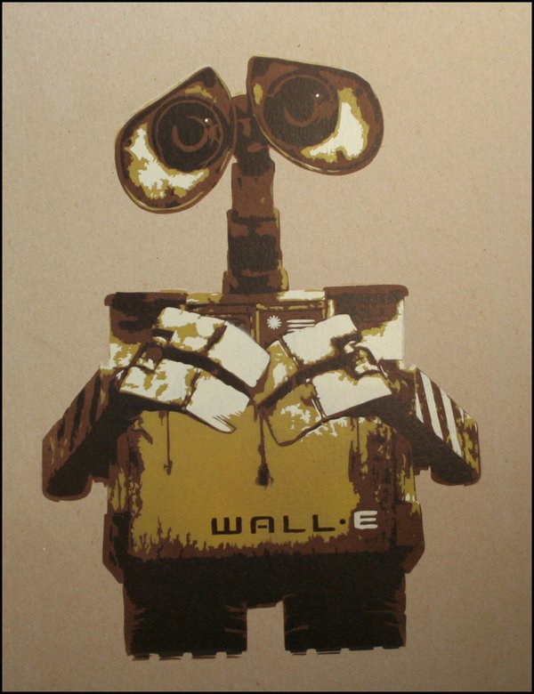 机器人WALL-E艺术插画作品