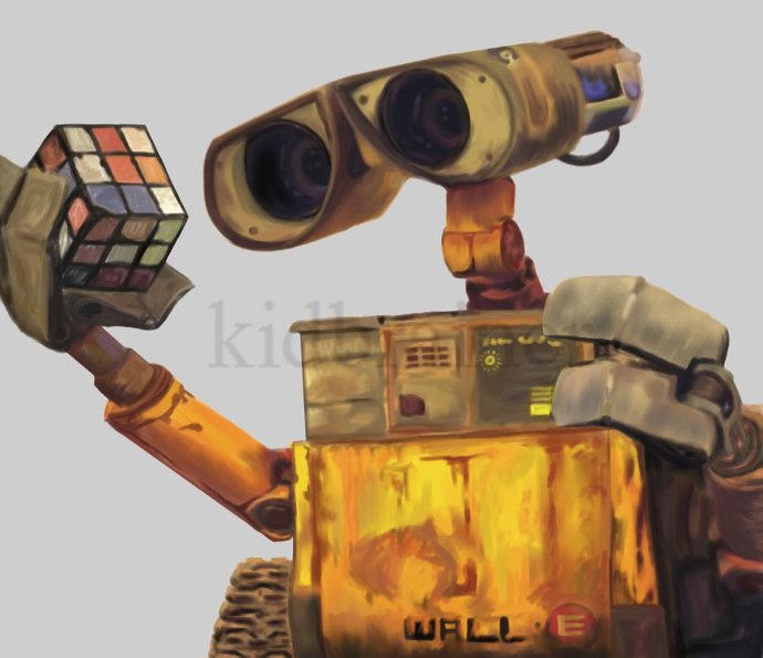 机器人WALL-E艺术插画作品