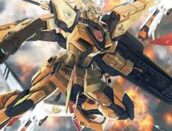 动漫人物插画欣赏：机动战士高达