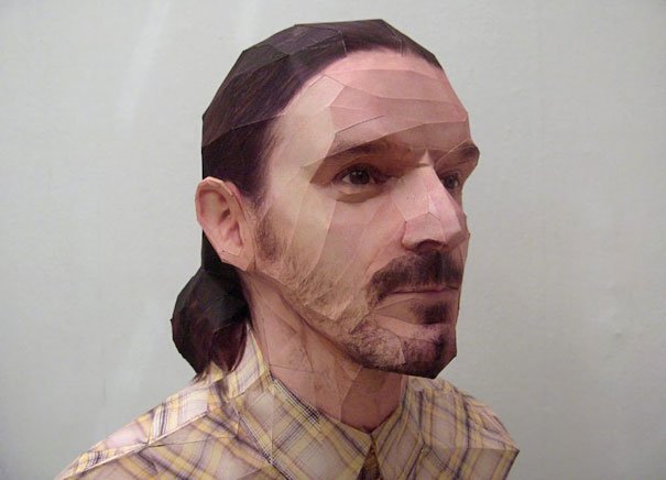 Bert Simons：用纸做的立体肖像