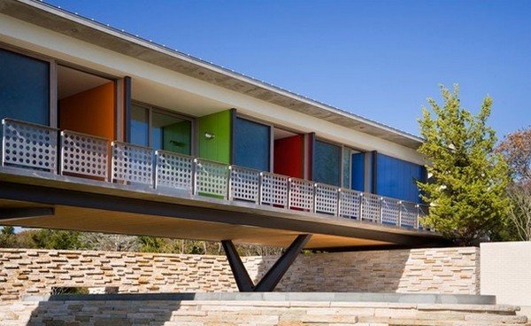 跳跃的色彩：Montauk海滨豪宅