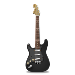 stratocaster-guitar-black 电吉他