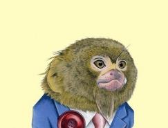 Ryan&nbsp;Berkley动物穿礼服的插画作品