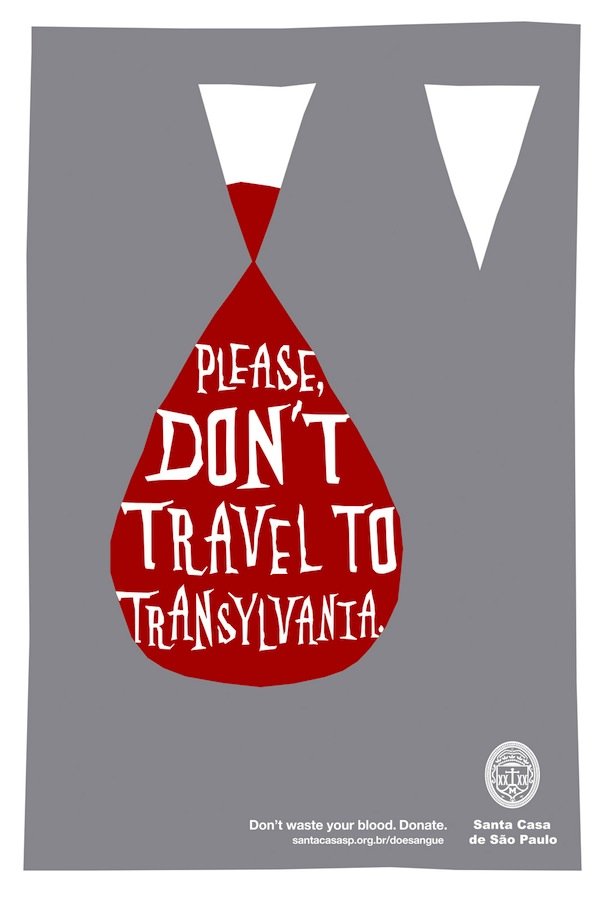 不要浪费你的血：巴西Santa Casa医院献血广告