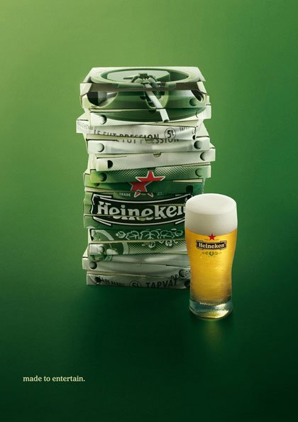 20个Heineken啤酒平面广告和视频广告