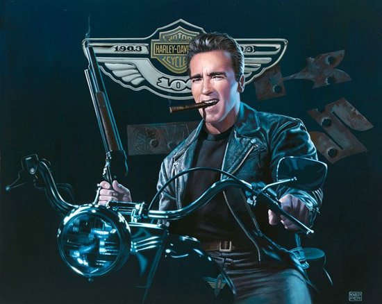 Harley Davidson：Michael Knepper超棒的机车插画