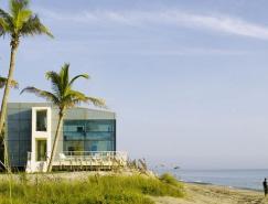 佛罗里达州白色海景别墅