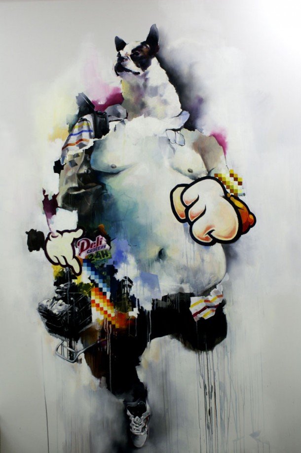 艺术家Joram Roukes混搭绘画作品