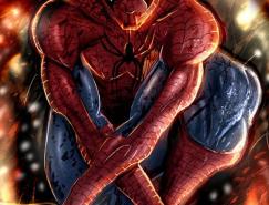 动漫人物蜘蛛侠插画作品欣赏