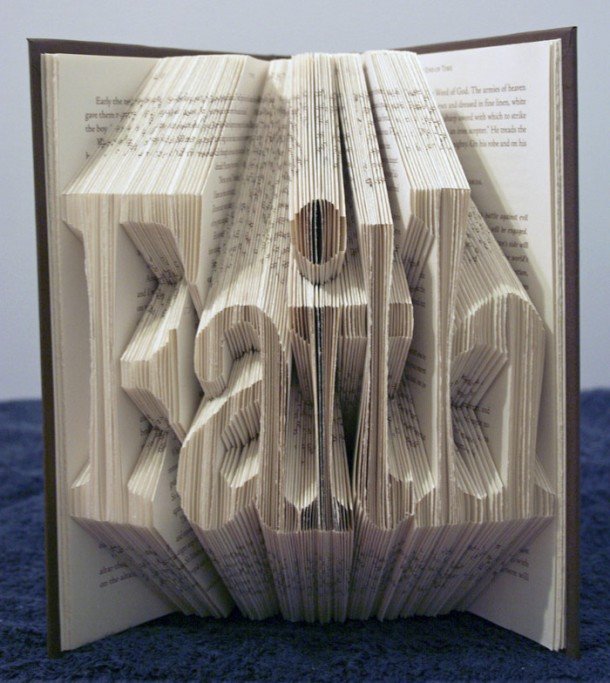 Isaac Salazar的折叠书艺术