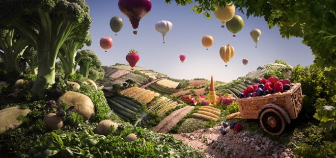 Carl Warner梦幻的食物风景摄影(一)