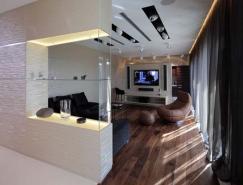 俄羅斯一套豪華復式公寓室內設計