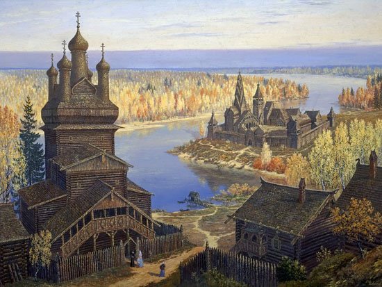 Vsevolod Ivanov: 俄罗斯民俗场景和神话绘画作品