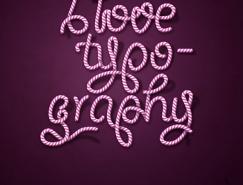 用PS和AI制作一个糖果条字体