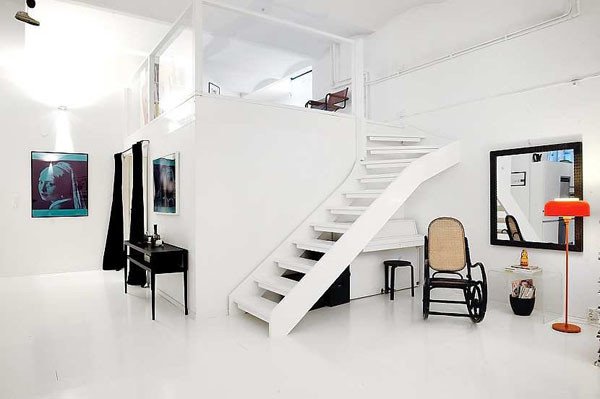 斯德哥尔摩简洁的Loft公寓设计