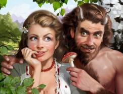 Doronina&nbsp;Tatiana人物插画作品