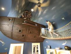 瘋狂的海盜船主題兒童臥室設計
