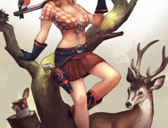 德国Simon&nbsp;Eckert人物插画作品