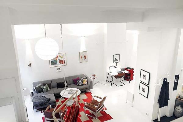斯德哥尔摩开放式LOFT公寓室内设计